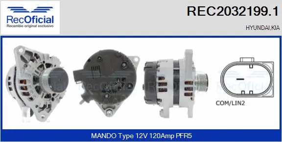 Alternator (REC2032199.1)