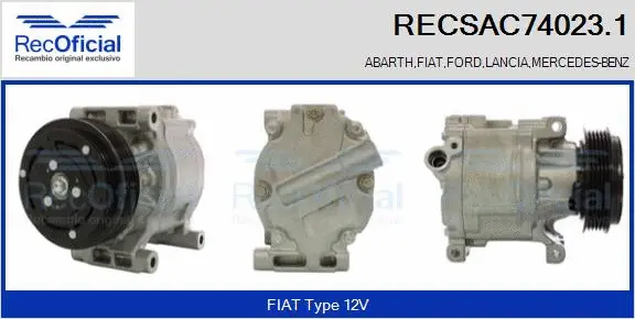 Compressor, air conditioning (RECSAC74023.1)