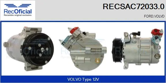 Compressor, air conditioning (RECSAC72033.0)
