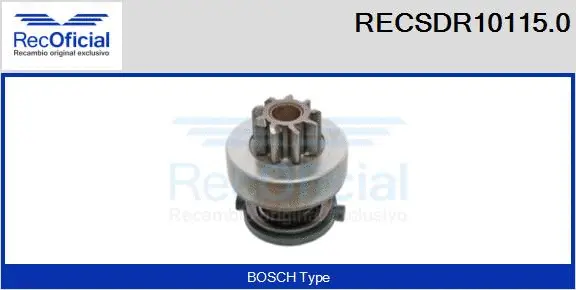 Pinion, starter (RECSDR10115.0)