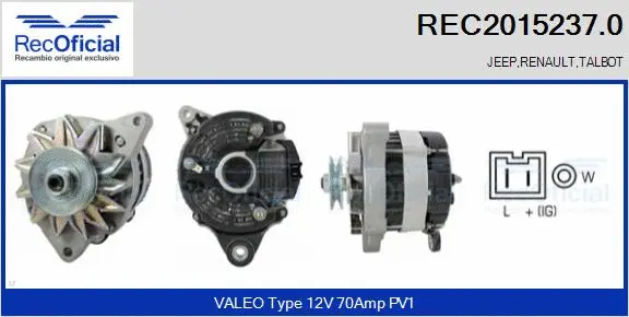 Alternator (REC2015237.0)