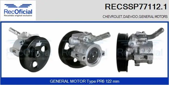 Hydraulic Pump, steering (RECSSP77112.1)