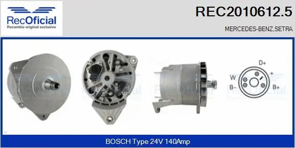 Alternator (REC2010612.5)