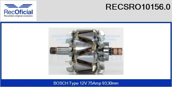 Rotor, alternator (RECSRO10156.0)