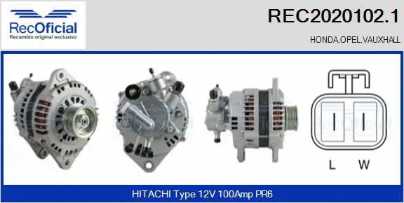Alternator (REC2020102.1)