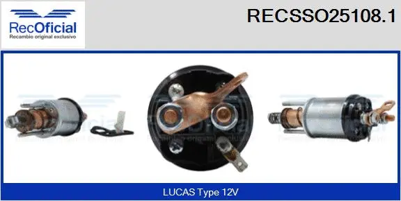 Solenoid Switch, starter (RECSSO25108.1)