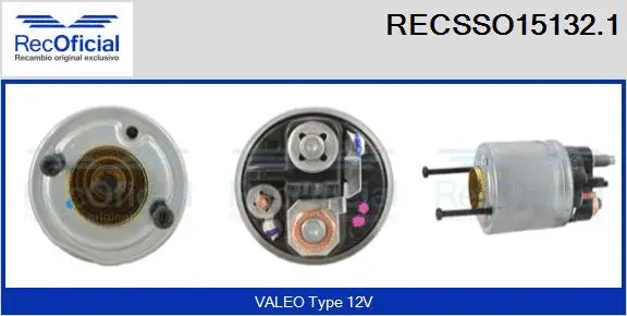Solenoid Switch, starter (RECSSO15132.1)