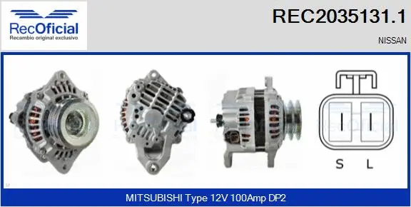 Alternator (REC2035131.1)
