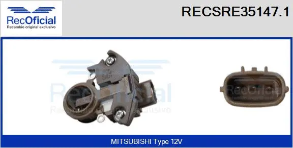 Alternator Regulator (RECSRE35147.1)