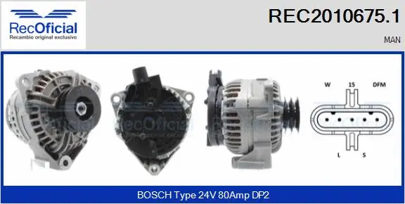 Alternator (REC2010675.1)