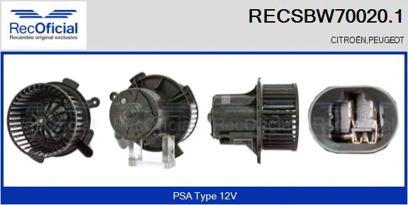 Interior Blower (RECSBW70020.1)