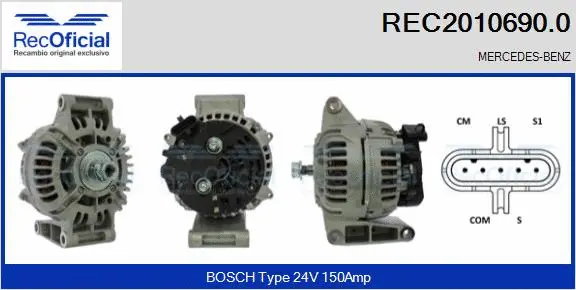 Alternator (REC2010690.0)