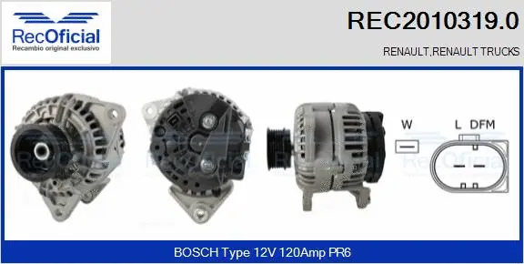 Alternator (REC2010319.0)