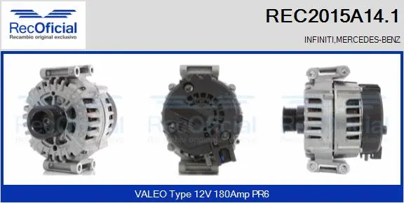 Alternator (REC2015A14.1)