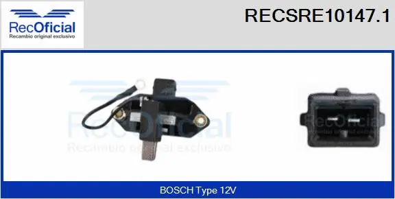 Alternator Regulator (RECSRE10147.1)