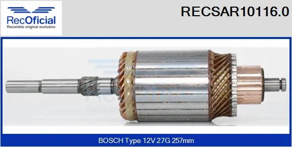 Armature, starter (RECSAR10116.0)