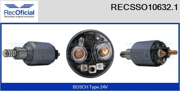 Solenoid Switch, starter (RECSSO10632.1)