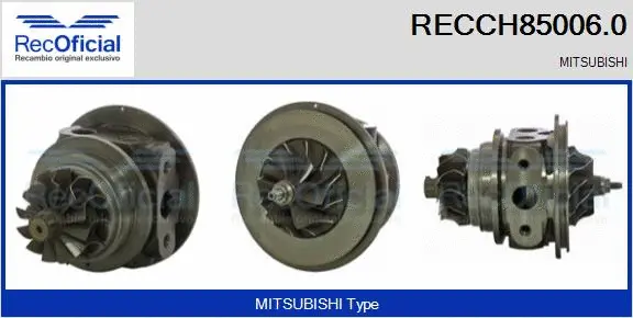 Core assembly, turbocharger (RECCH85006.0)