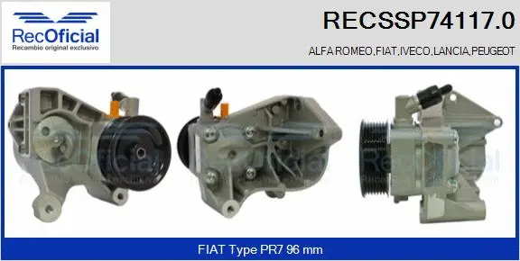 Hydraulic Pump, steering (RECSSP74117.0)