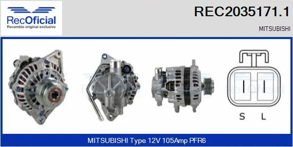 Alternator (REC2035171.1)