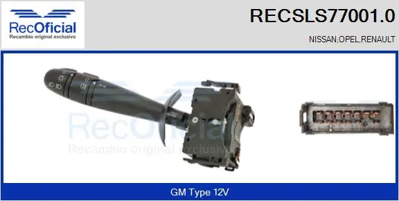 Steering Column Switch (RECSLS77001.0)