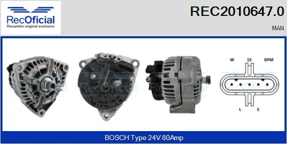 Alternator (REC2010647.0)