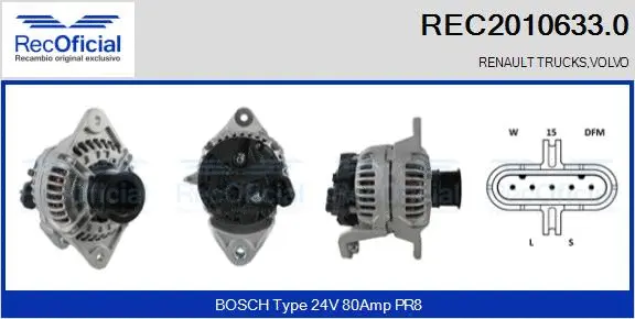 Alternator (REC2010633.0)