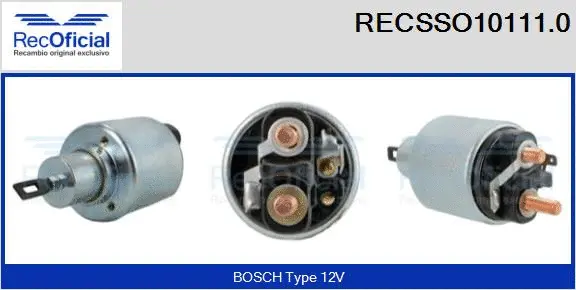 Solenoid Switch, starter (RECSSO10111.0)