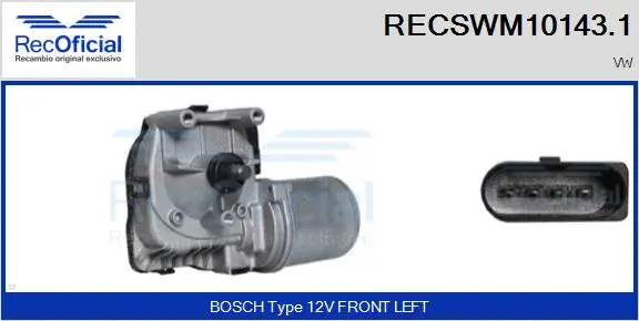 Wiper Motor (RECSWM10143.1)