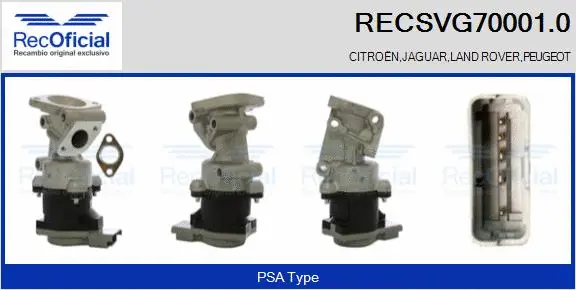 EGR Valve (RECSVG70001.0)