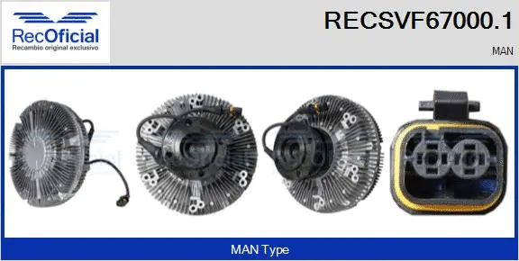 Clutch, radiator fan (RECSVF67000.1)
