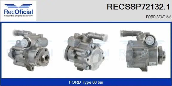 Hydraulic Pump, steering (RECSSP72132.1)
