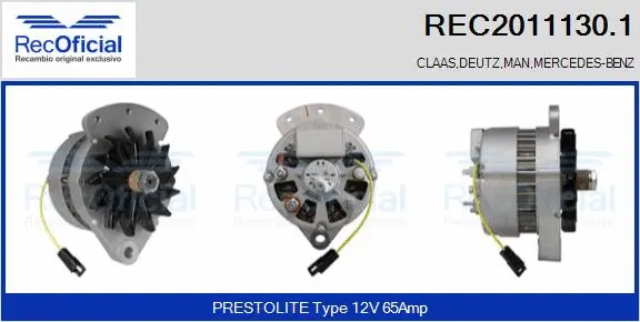 Alternator (REC2011130.1)