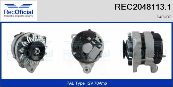 Alternator (REC2048113.1)