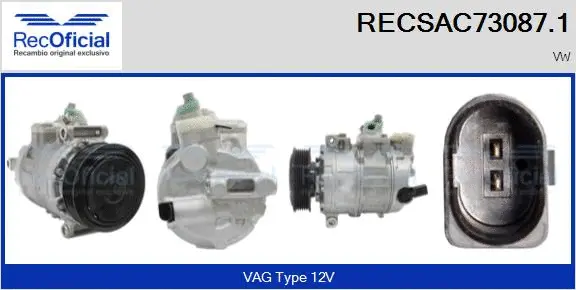 Compressor, air conditioning (RECSAC73087.1)