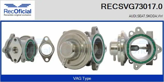 EGR Valve (RECSVG73017.0)