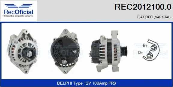 Alternator (REC2012100.0)