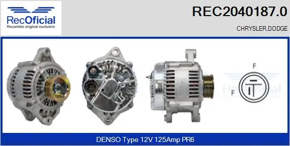 Alternator (REC2040187.0)