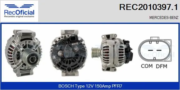 Alternator (REC2010397.1)