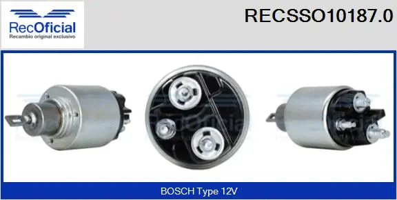 Solenoid Switch, starter (RECSSO10187.0)