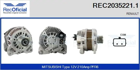 Alternator (REC2035221.1)