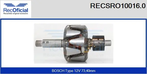 Rotor, alternator (RECSRO10016.0)