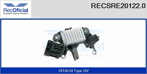 Alternator Regulator (RECSRE20122.0)