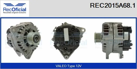 Alternator (REC2015A68.1)