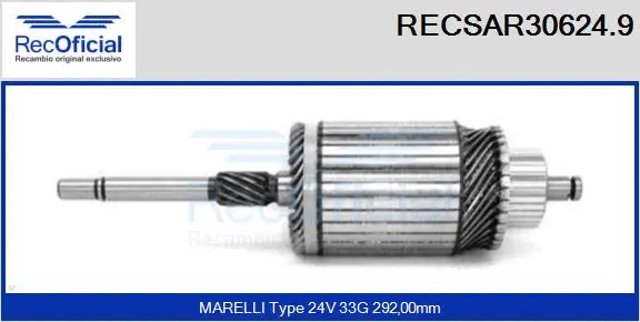 Armature, starter (RECSAR30624.9)