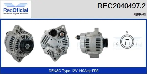 Alternator (REC2040497.2)