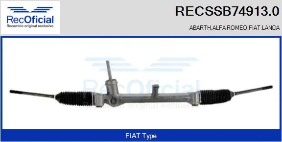 Steering Gear (RECSSB74913.0)