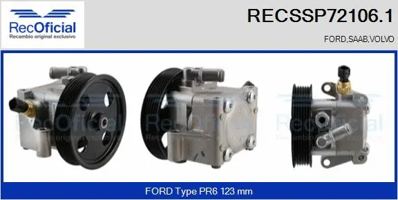 Hydraulic Pump, steering (RECSSP72106.1)