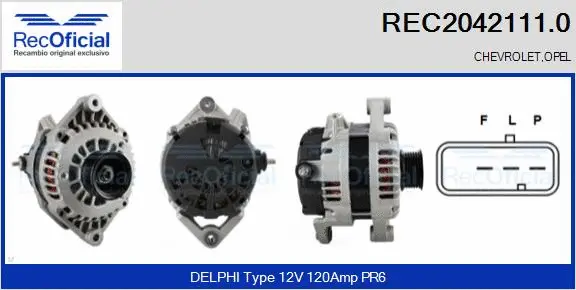 Alternator (REC2042111.0)