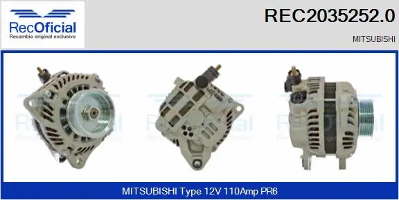 Alternator (REC2035252.0)